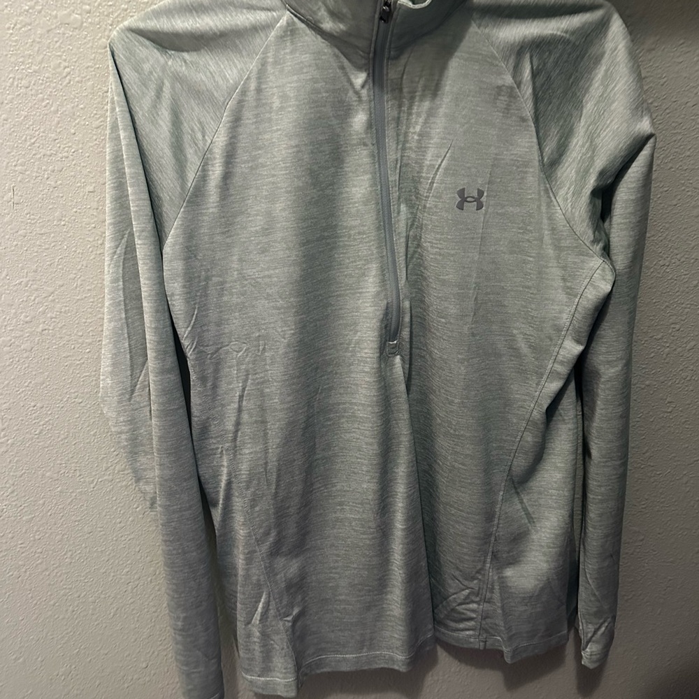 Women’s Under Armour Light Green/Gray Quarter-Zip Pullover Size XL- Never Worn